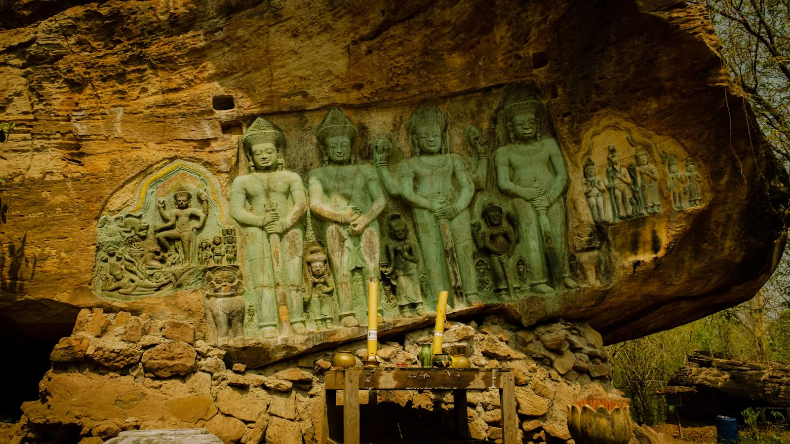 Les grottes de Phnom Chhngok